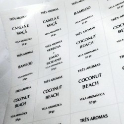 Adesivo PVC Transparente Impresso